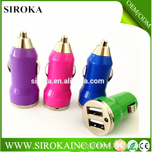 2015 New High speed Universal 5V 2A port micro USB car in charger for iphone,HTC